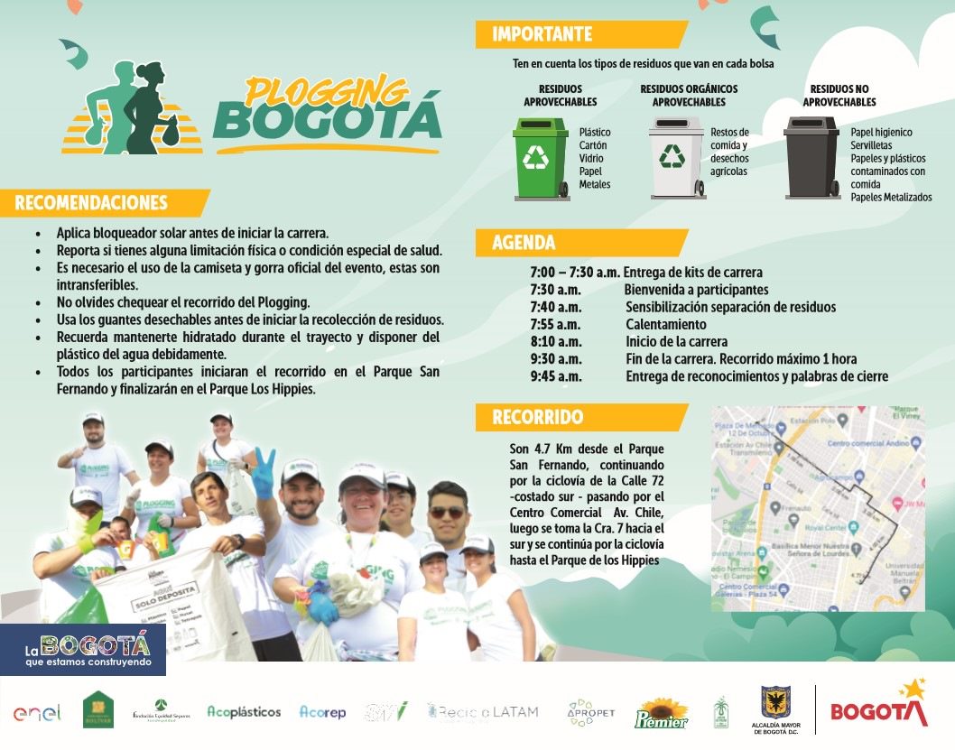 Recomendaciones para el Plogging Bogotá
