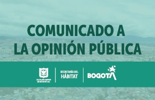 Comunicado a la Opinión Pública