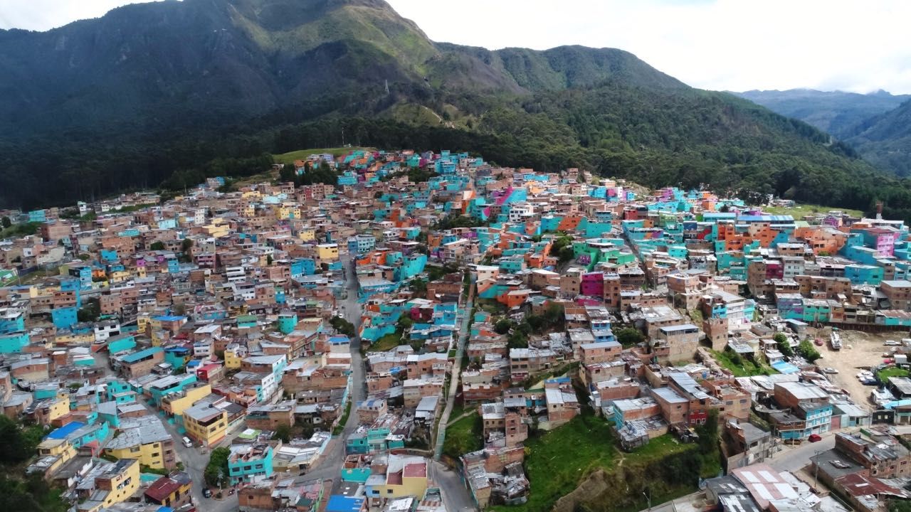 Vista aérea del barrio El Consuelo