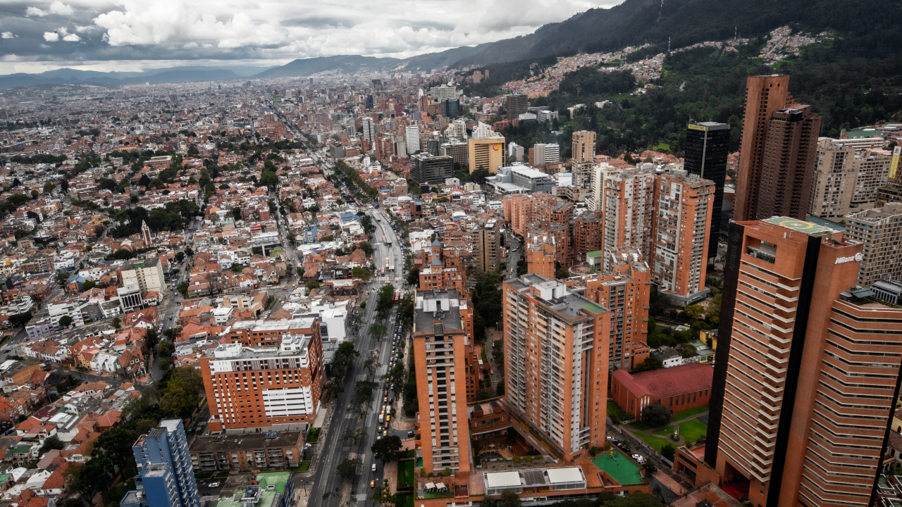Vista panorámica de Bogotá
